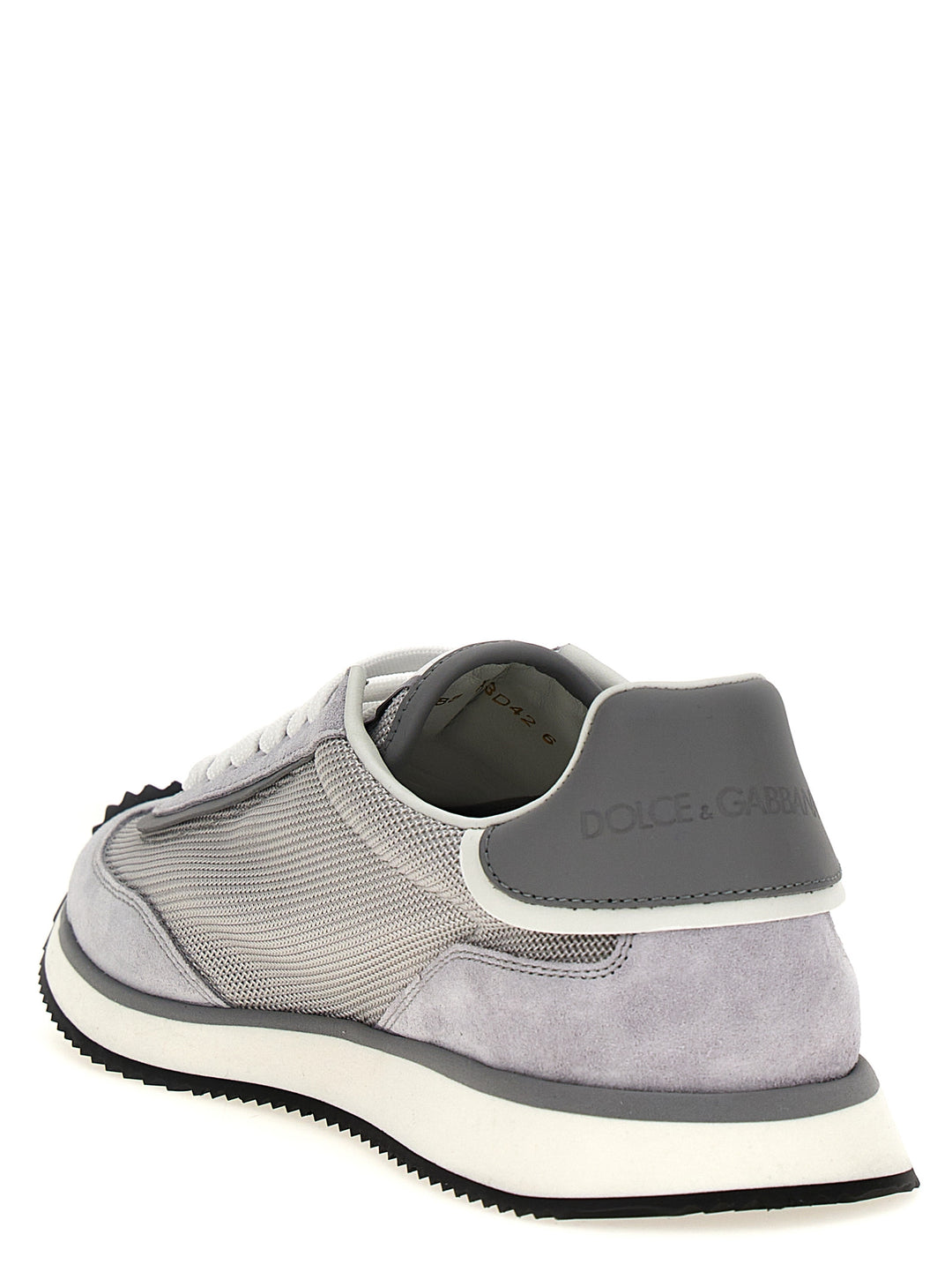 Dolce &amp; Gabbana Gray Calfskin Athletic Sneakers