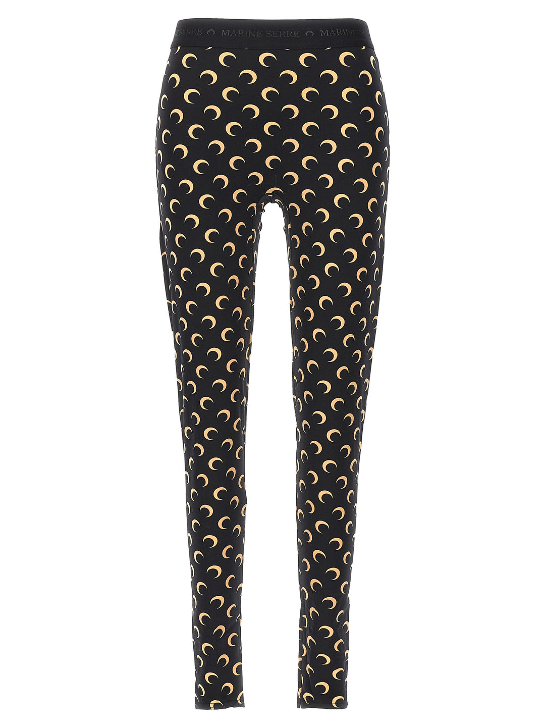 Marine Serre Black Polyamide Leggings