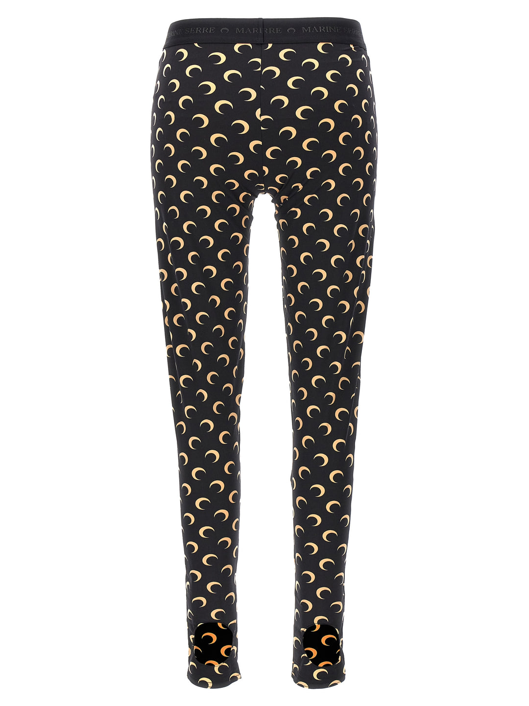 Marine Serre Black Polyamide Leggings