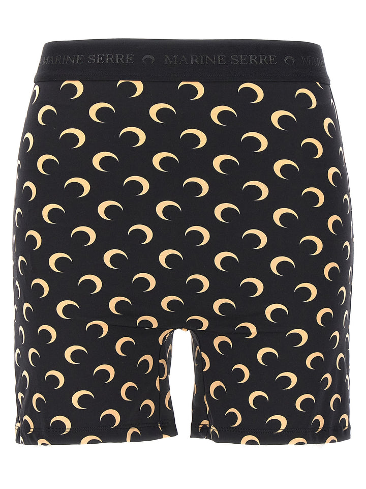 Marine Serre Black Polyamide Leggings