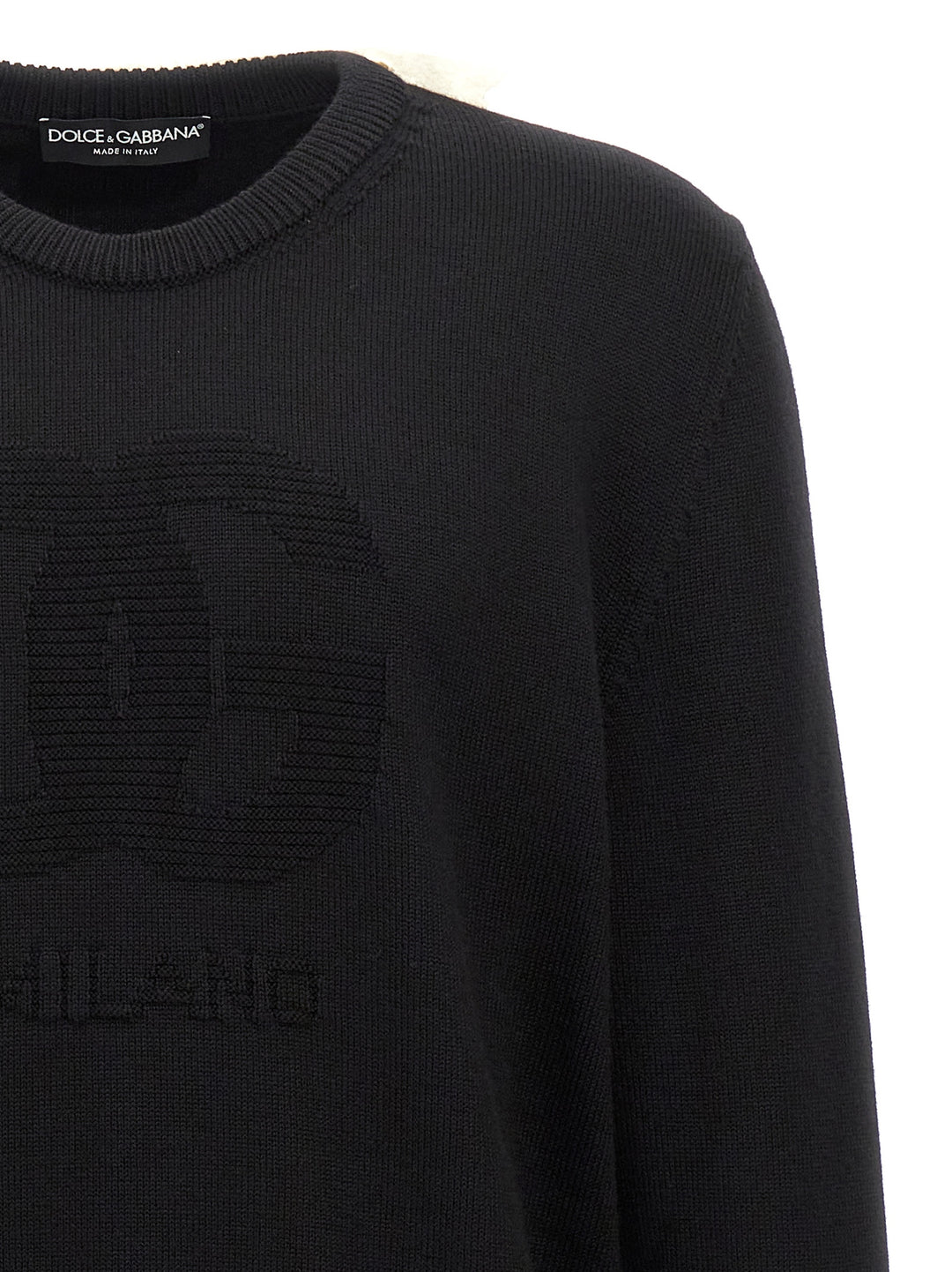 Dolce &amp; Gabbana Black Virgin Wool Cardigan