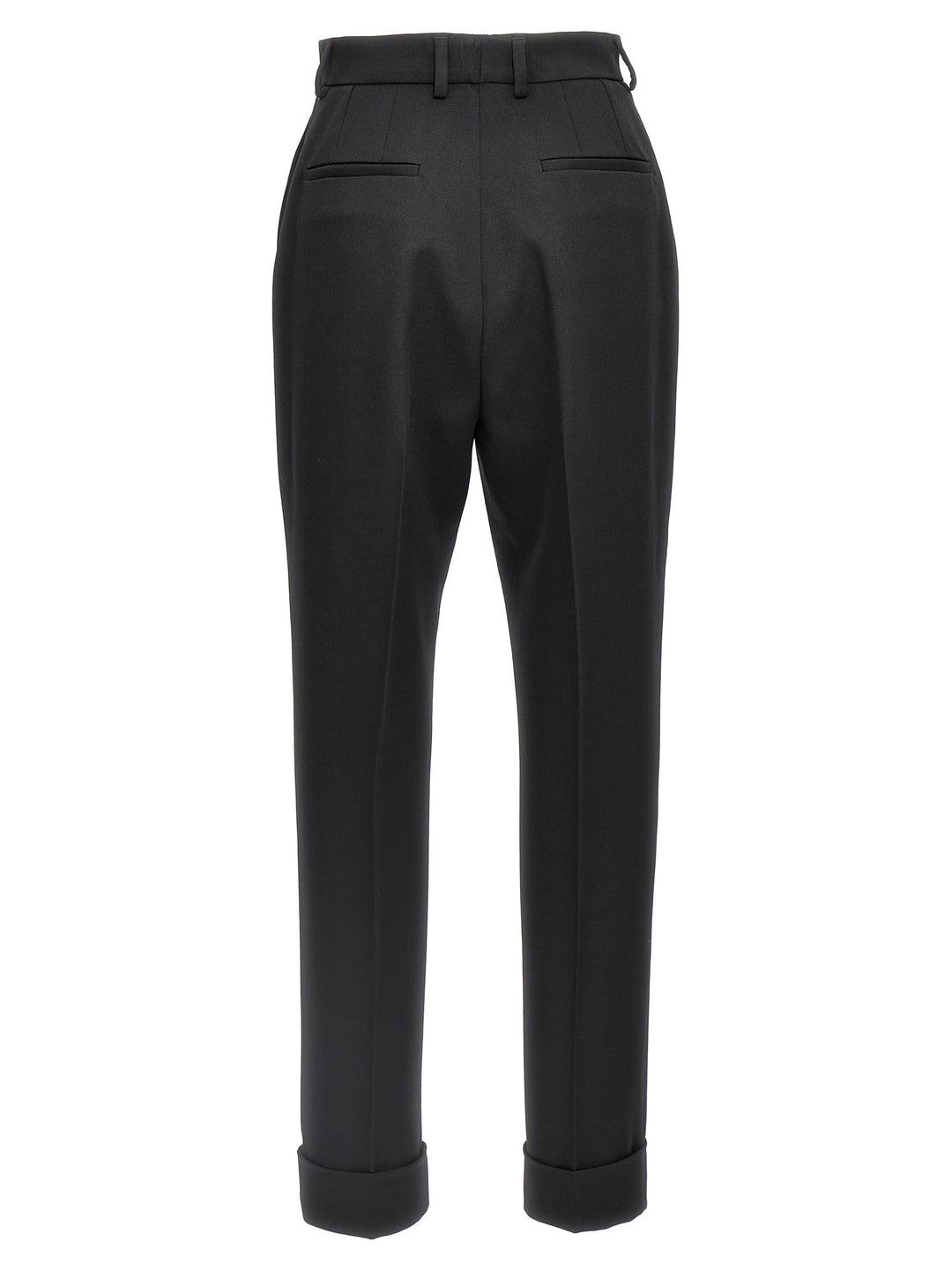 Dolce &amp; Gabbana Black Virgin Wool Dress Pants