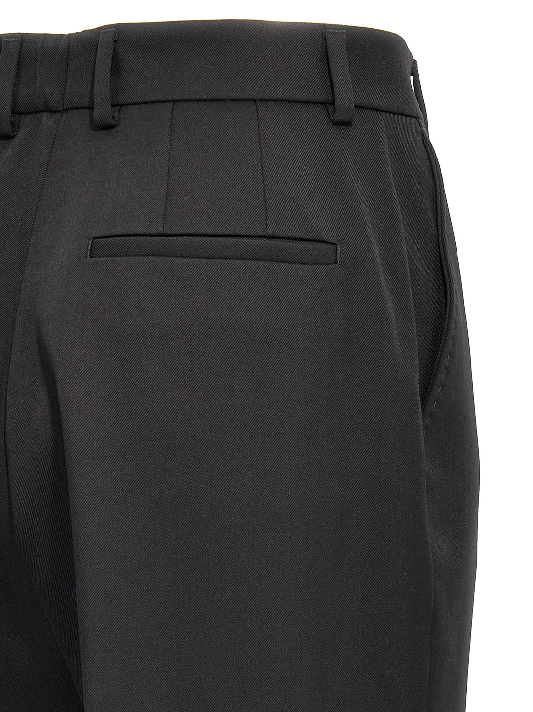 Dolce &amp; Gabbana Black Virgin Wool Dress Pants