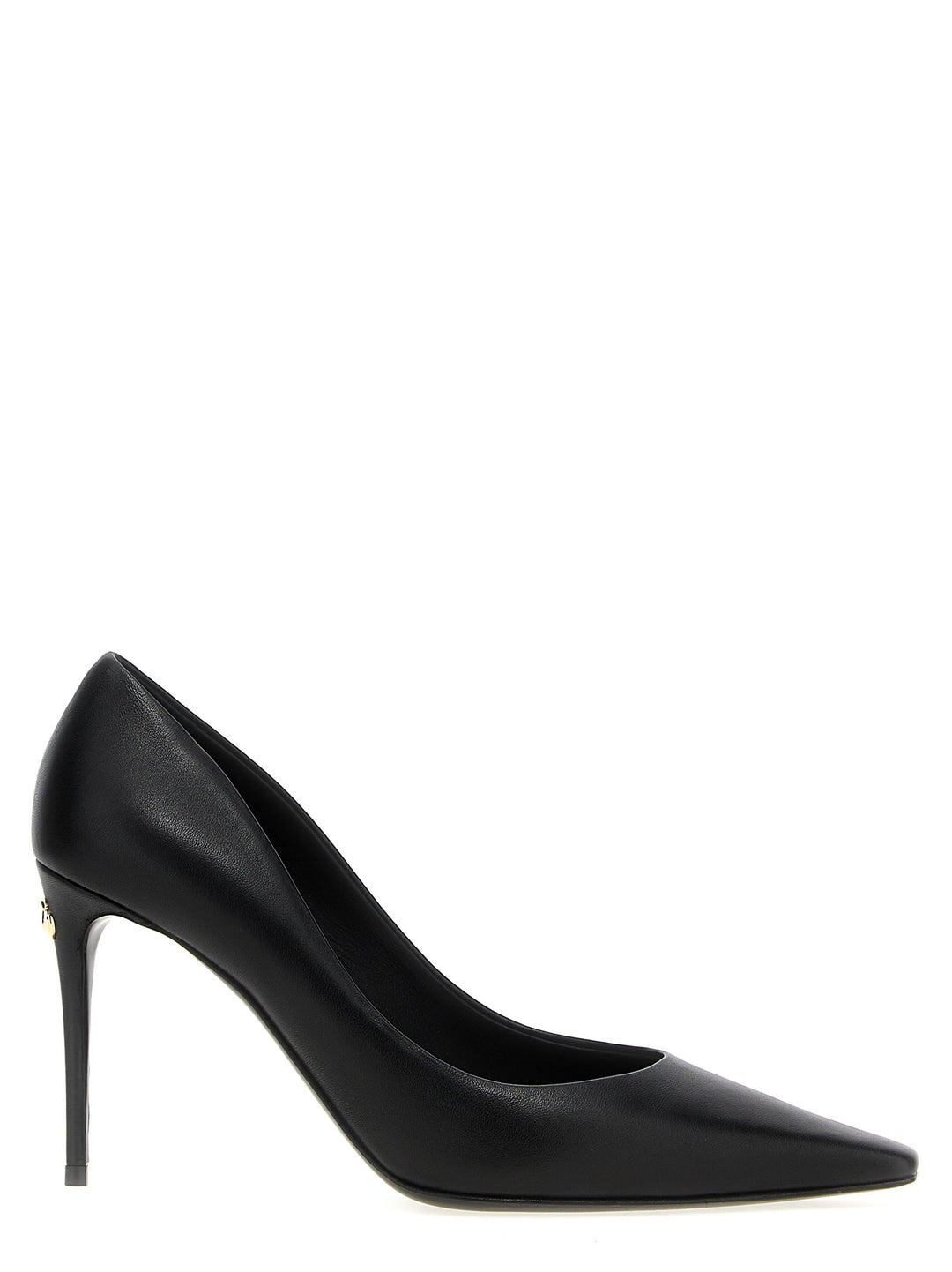 Dolce &amp; Gabbana Black Lamb Leather High Heel Pumps