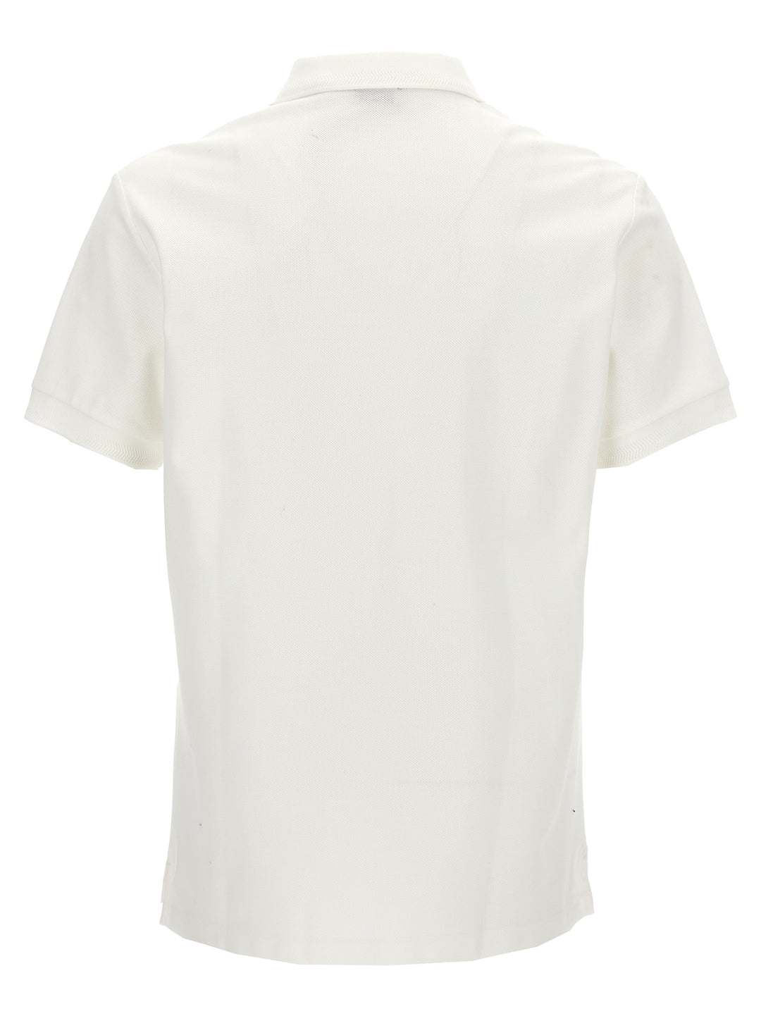 Burberry White Cotton Polo Shirt