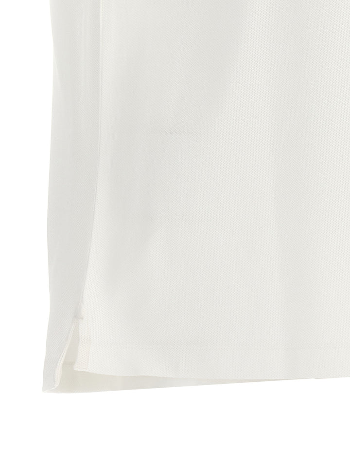 Burberry White Cotton Polo Shirt