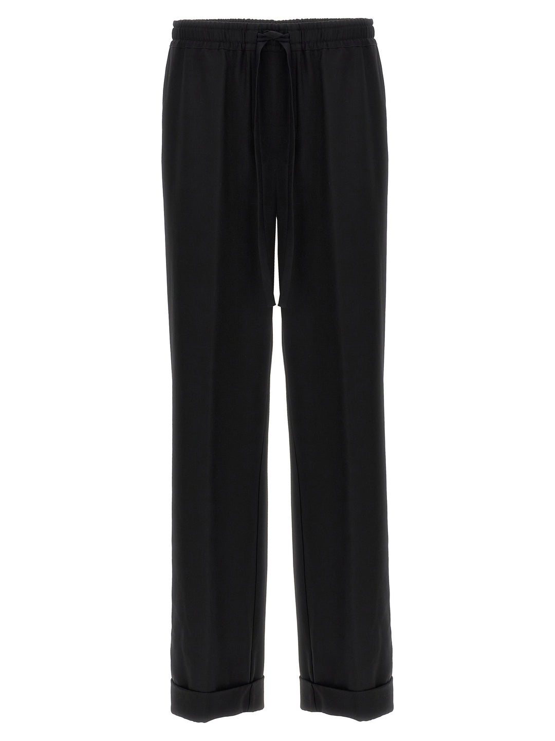 Dolce &amp; Gabbana Black Virgin Wool Casual Pants