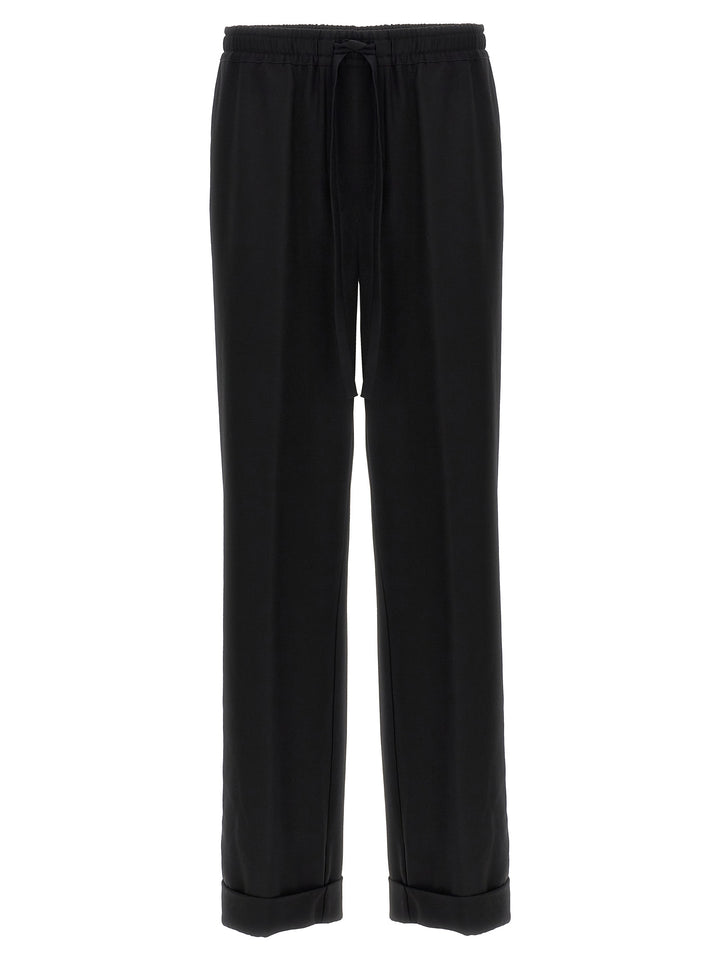 Dolce &amp; Gabbana Black Virgin Wool Casual Pants
