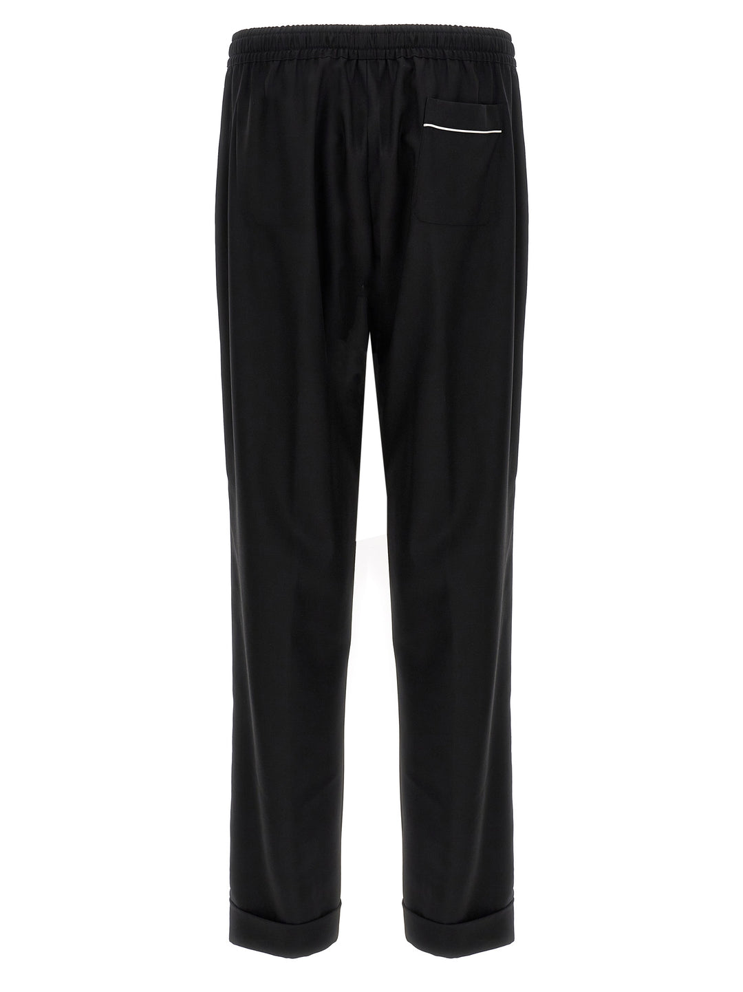 Dolce &amp; Gabbana Black Virgin Wool Casual Pants
