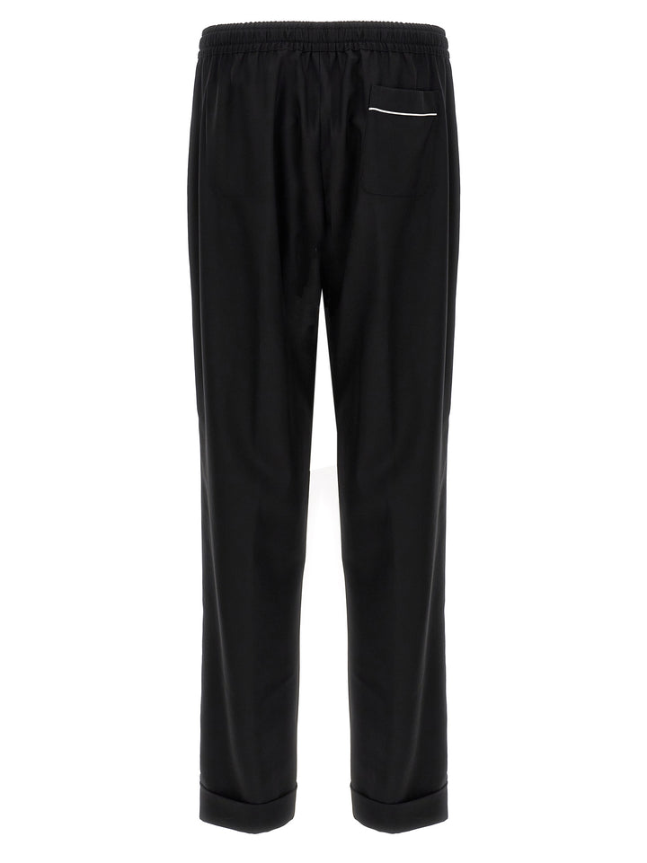 Dolce &amp; Gabbana Black Virgin Wool Casual Pants