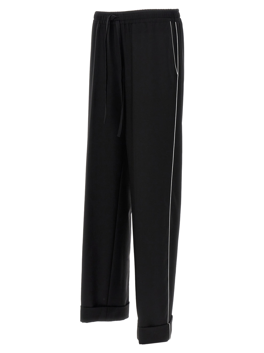 Dolce &amp; Gabbana Black Virgin Wool Casual Pants