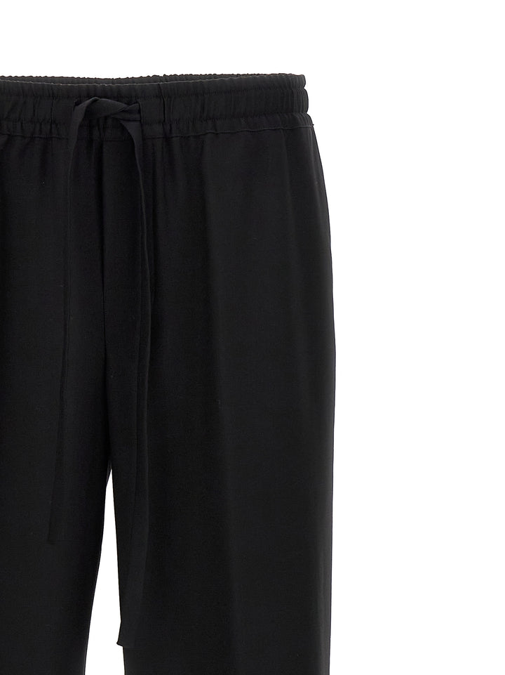 Dolce &amp; Gabbana Black Virgin Wool Casual Pants