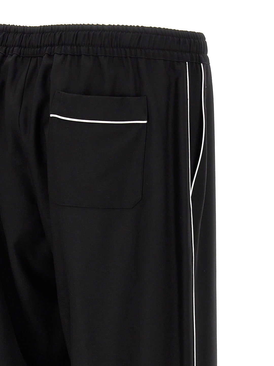 Dolce &amp; Gabbana Black Virgin Wool Casual Pants