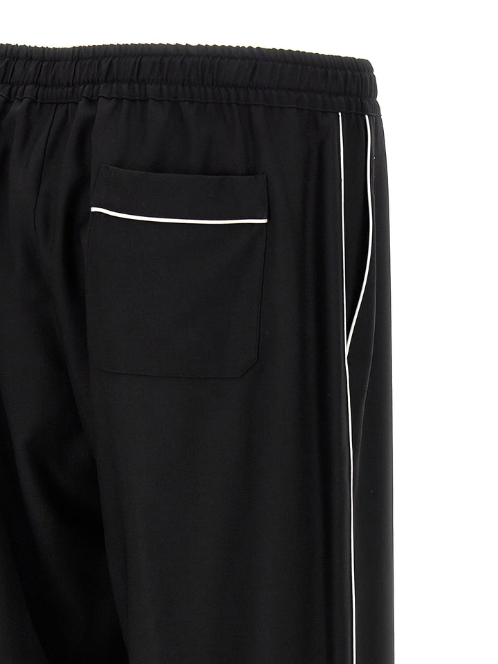 Dolce &amp; Gabbana Black Virgin Wool Casual Pants