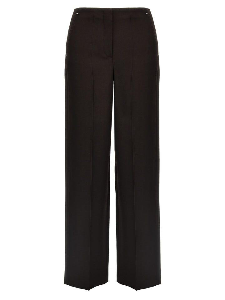 Fendi Purple Virgin Wool Dress Pants