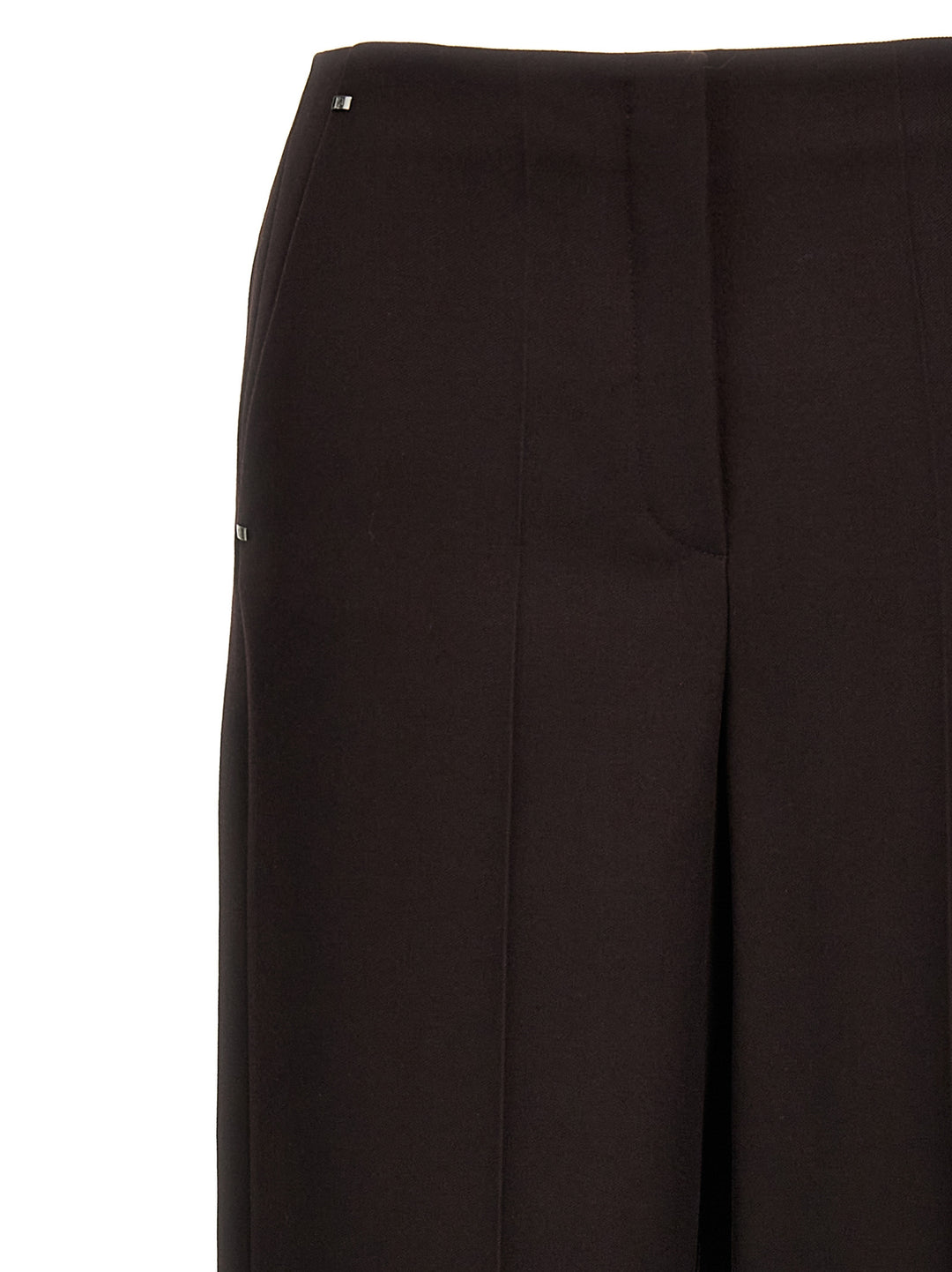 Fendi Purple Virgin Wool Dress Pants