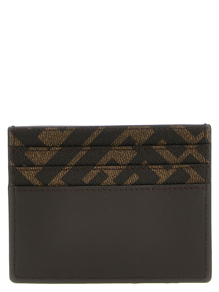 Fendi Brown Calf Leather Bos Taurus Cardholder