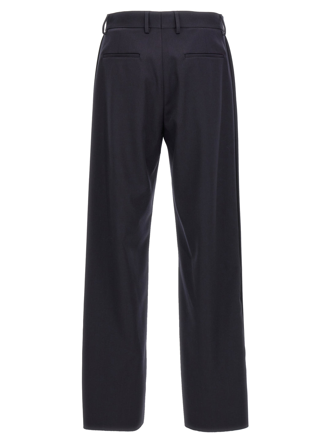 Fendi Blue Polyester Casual Pants