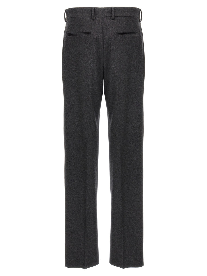 Fendi Gray Cashmere Casual Pants