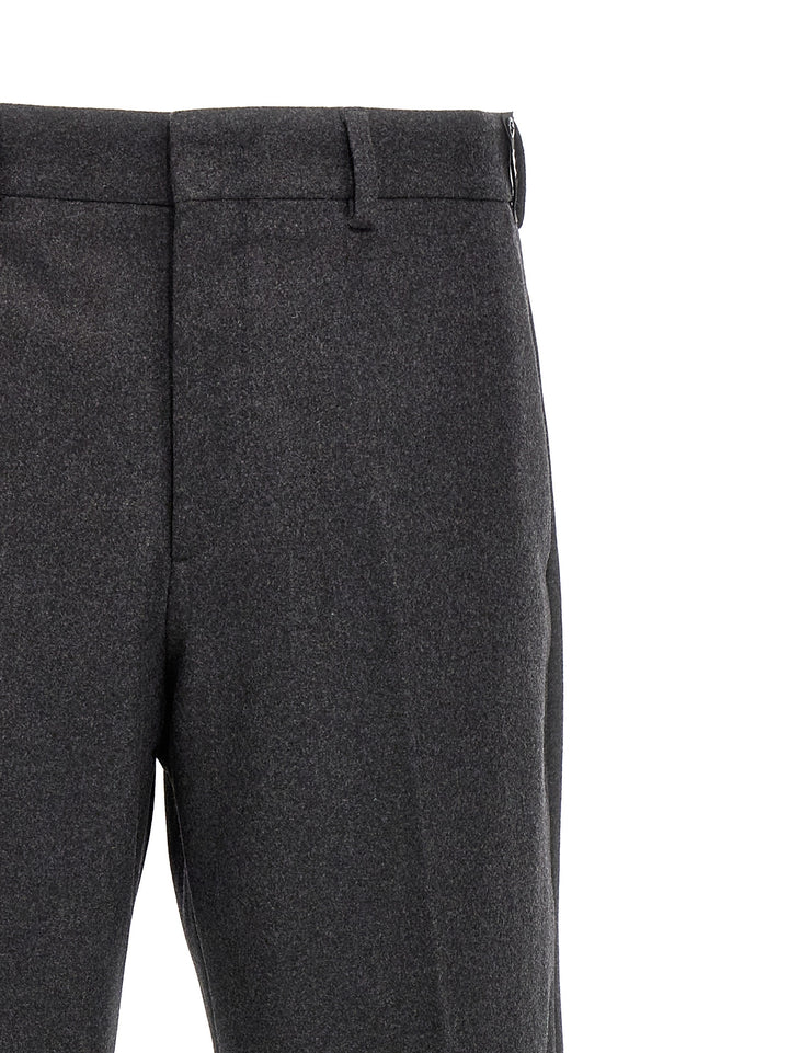 Fendi Gray Cashmere Casual Pants