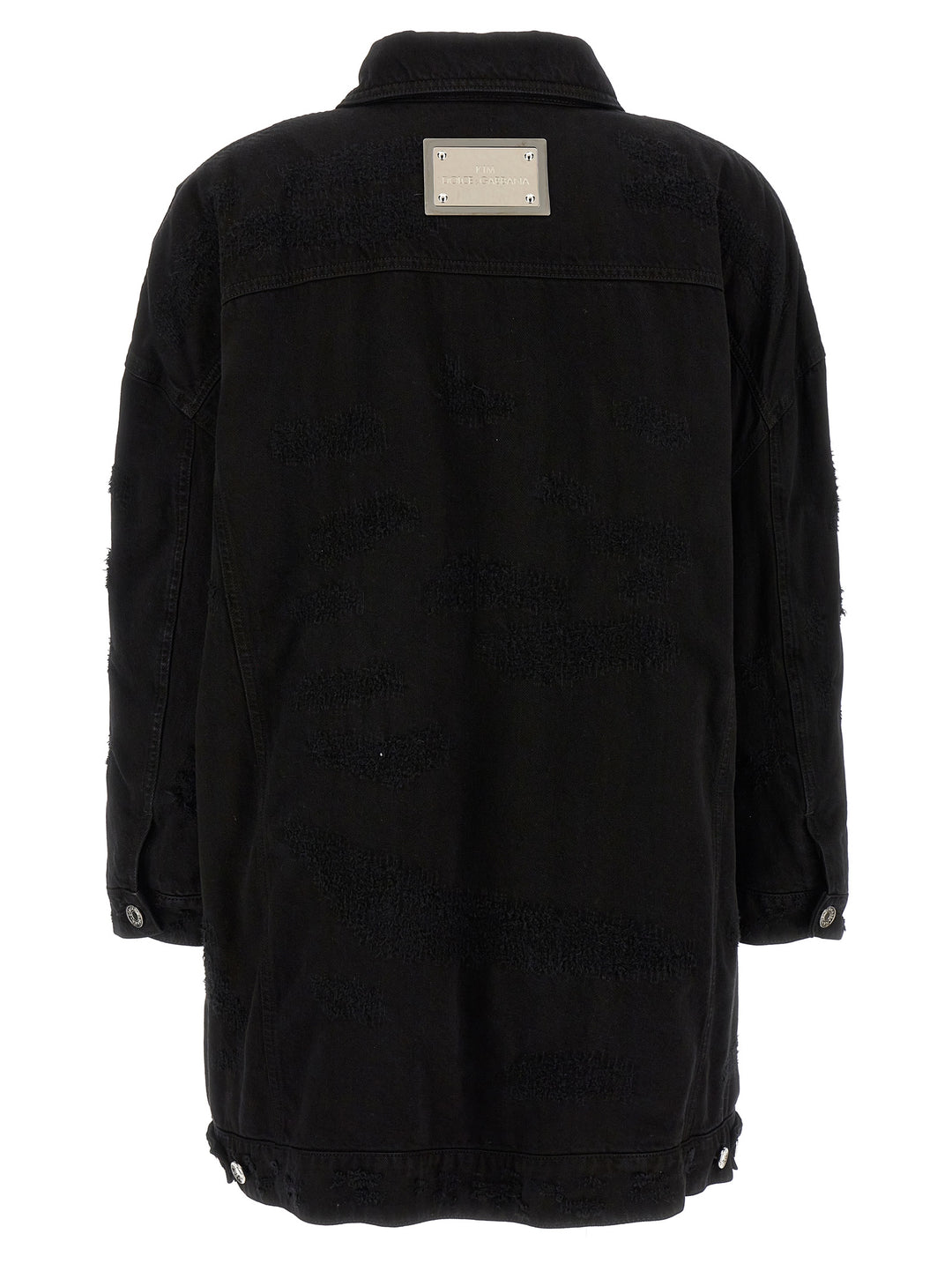Dolce &amp; Gabbana Black Cotton Denim Jacket