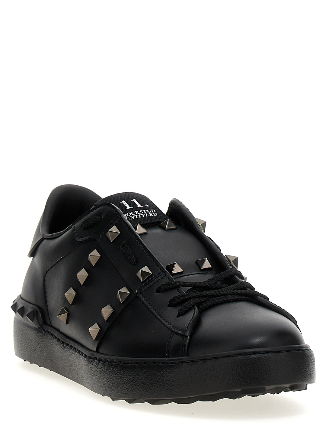 Valentino Garavani Black Calfskin Low Top Sneakers