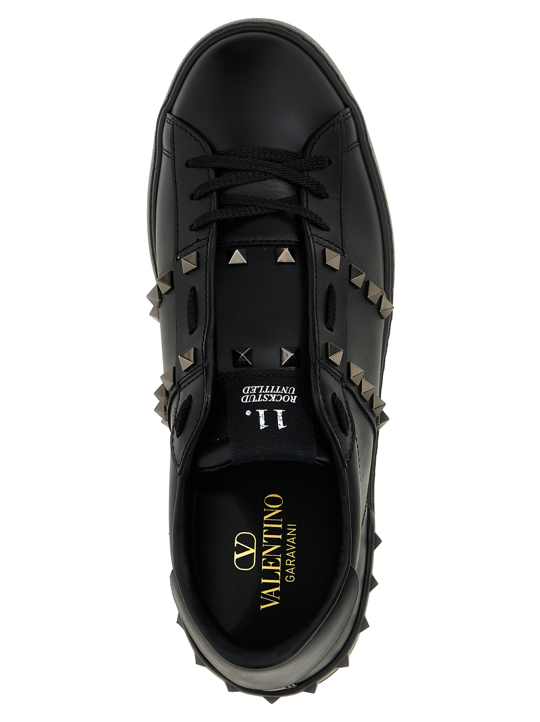 Valentino Garavani Black Calfskin Low Top Sneakers