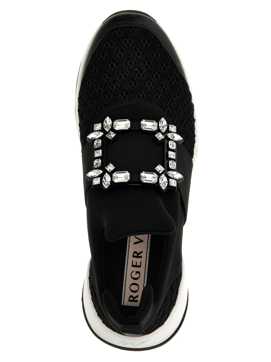 Roger Vivier Black Polyester Athletic Sneakers