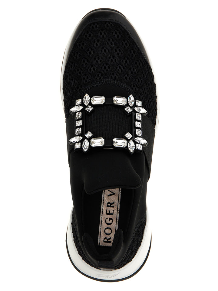 Roger Vivier Black Polyester Athletic Sneakers