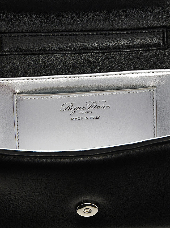 Roger Vivier Black Lamb Leather Handbag