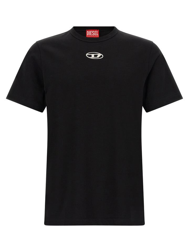 Diesel Black Cotton T-Shirt