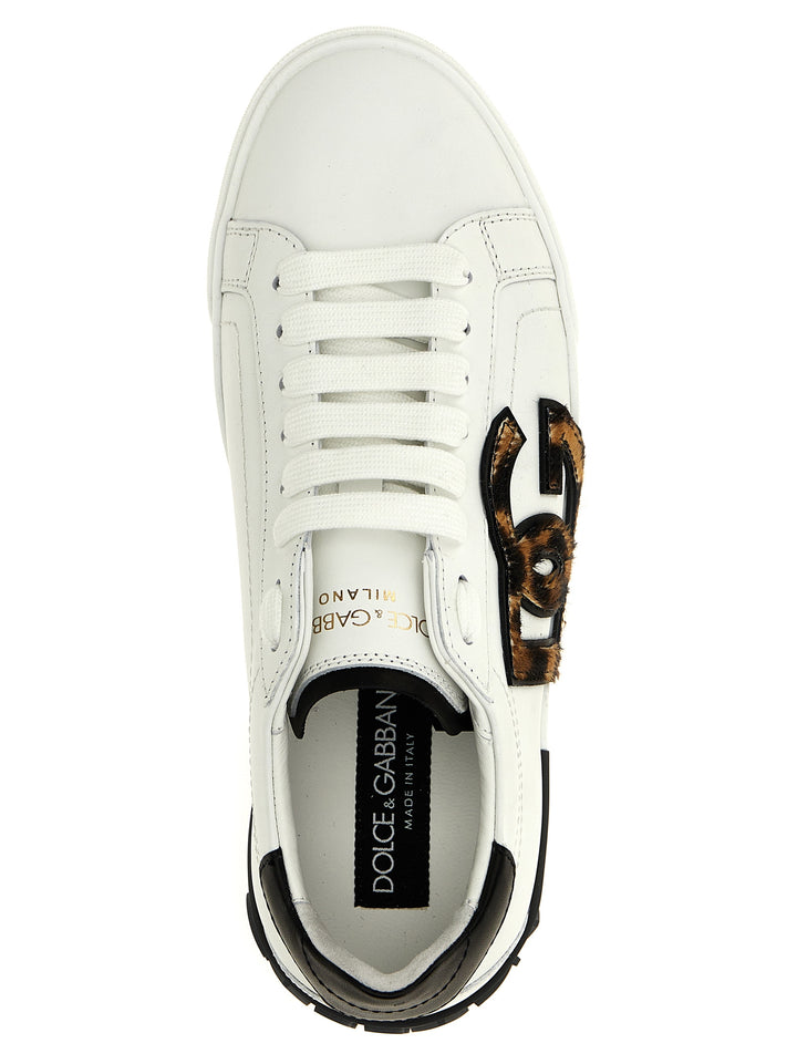 Dolce &amp; Gabbana Multicolor Calfskin Low Top Sneakers