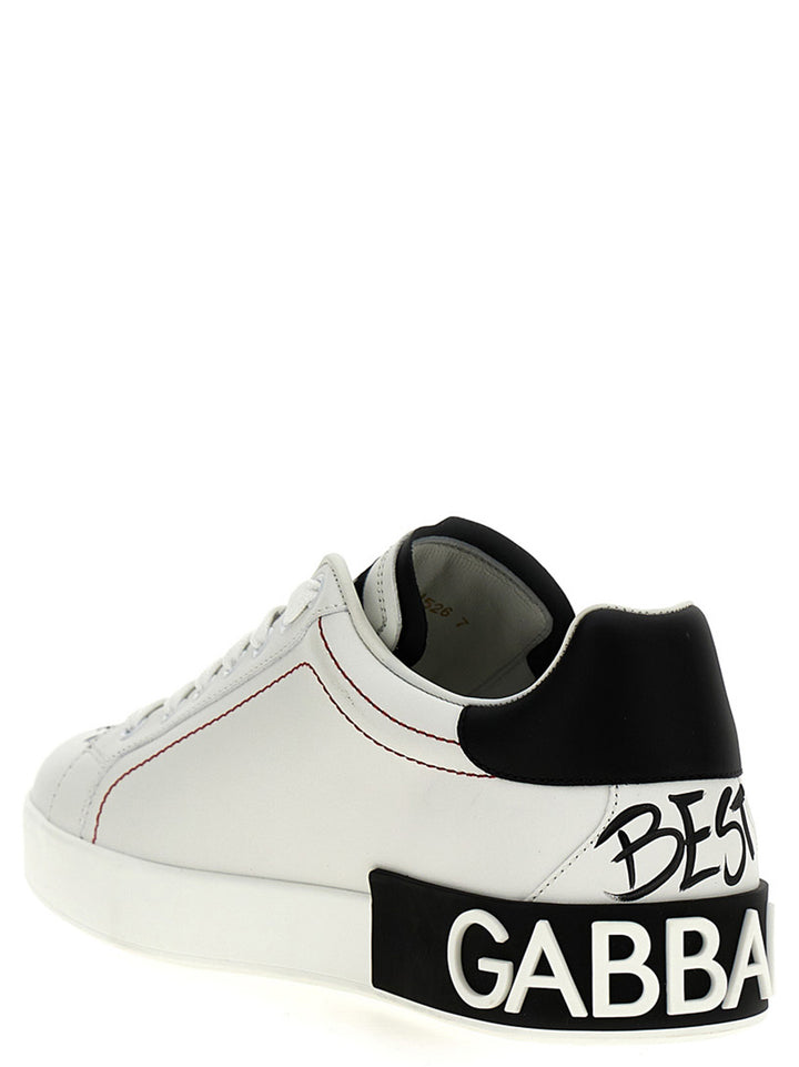 Dolce &amp; Gabbana Bicolor Calfskin Sneakers