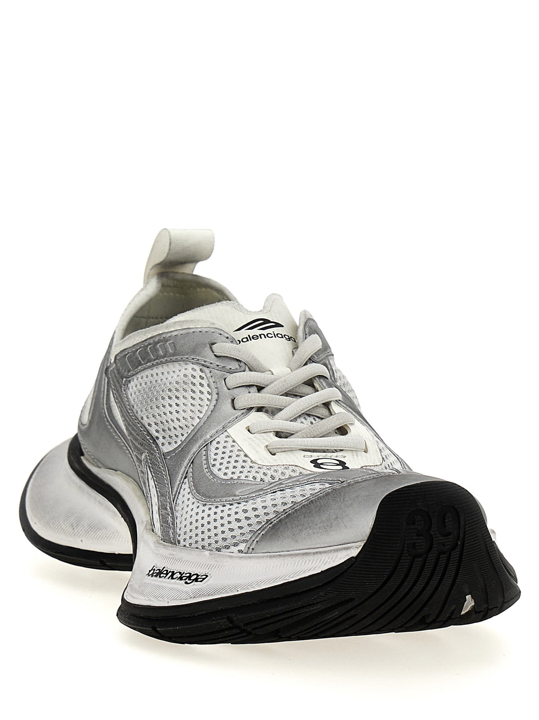 Balenciaga Gray Polyester Athletic Sneakers