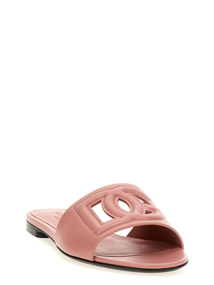 Dolce &amp; Gabbana Multicolor Calfskin Slides