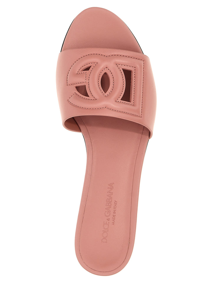 Dolce &amp; Gabbana Multicolor Calfskin Slides