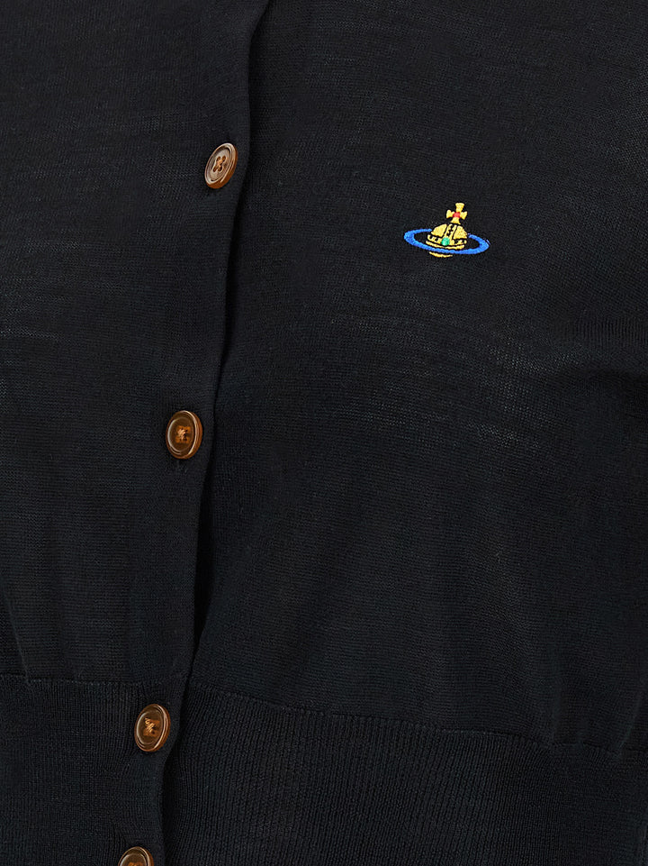 Vivienne Westwood Black Wool Cardigan
