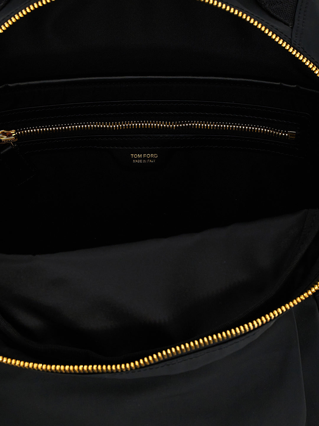 Tom Ford Black Polyester Backpack