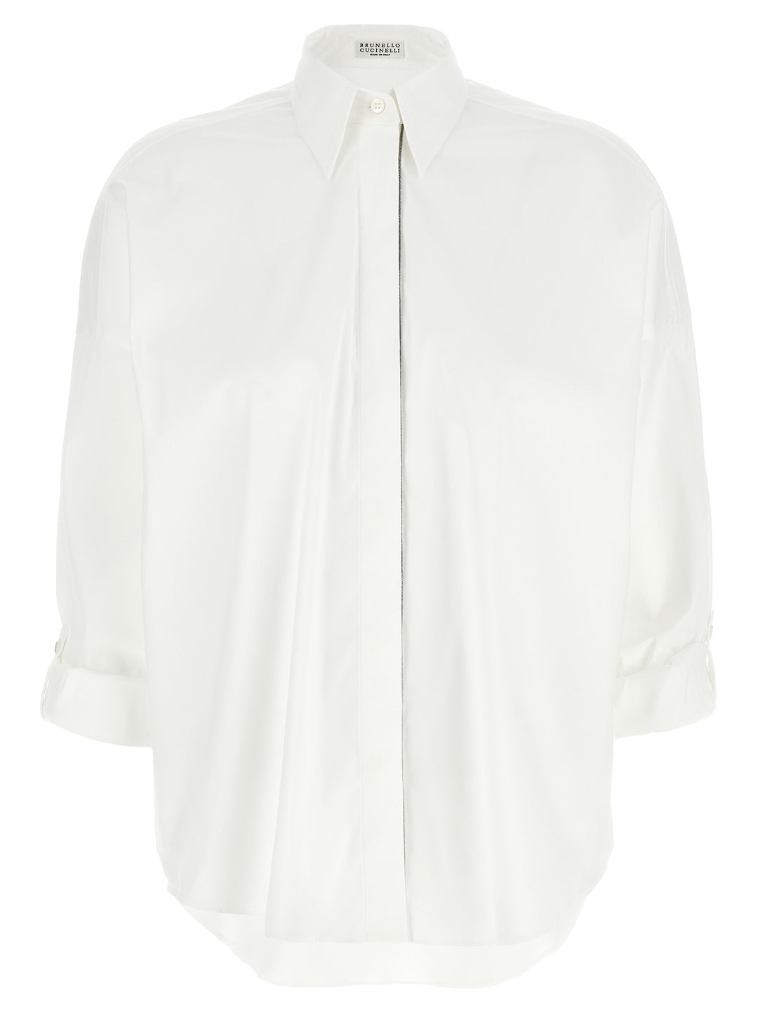 Brunello Cucinelli White Cotton Blouse