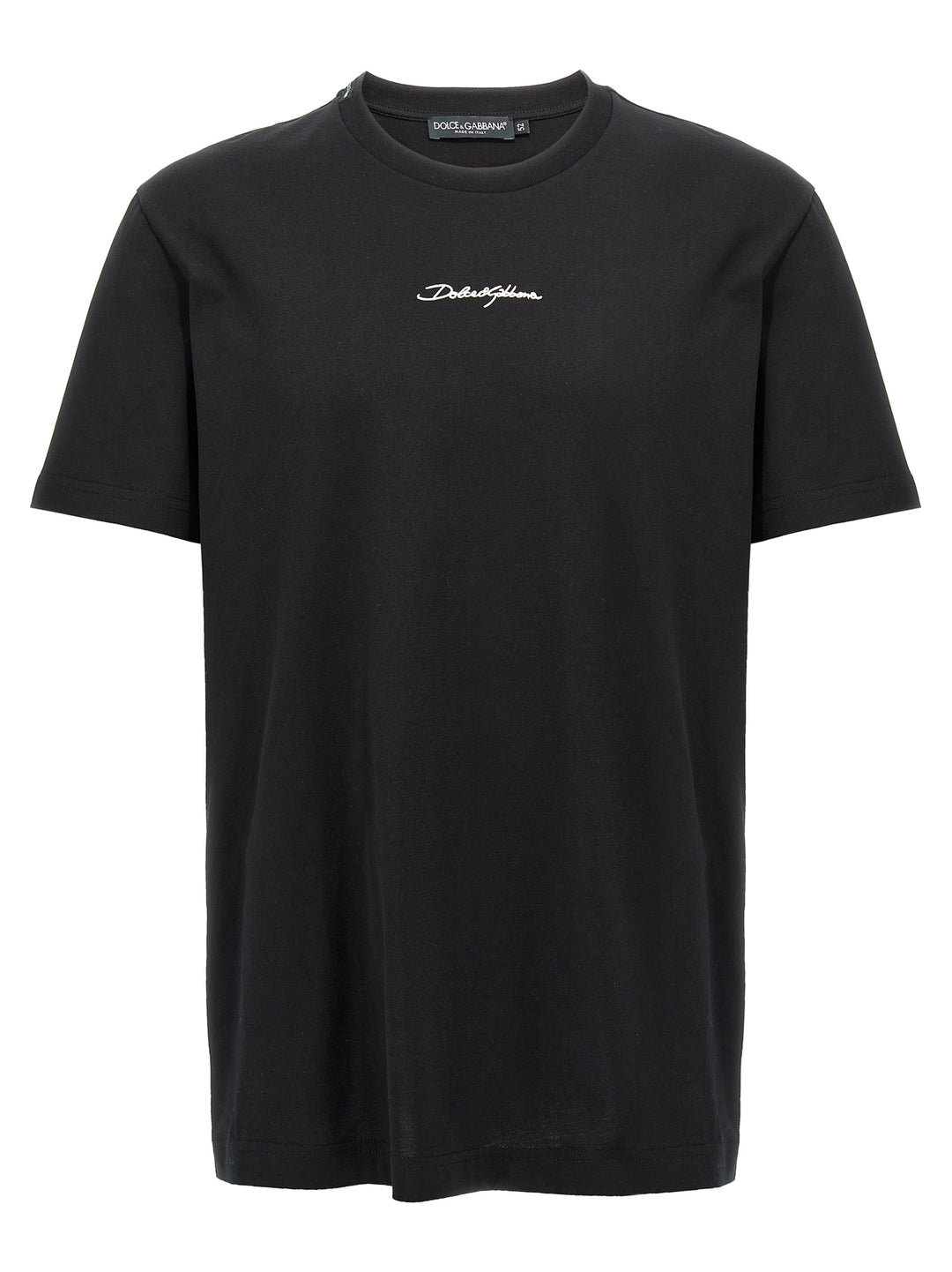 Dolce &amp; Gabbana Black Cotton T-Shirt