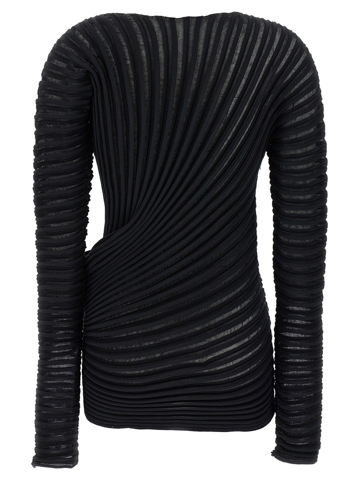 Issey Miyake Black Polyester Shirt