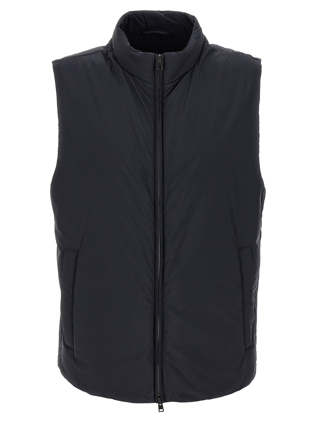 Herno Black Polyamide Sleeveless Jacket