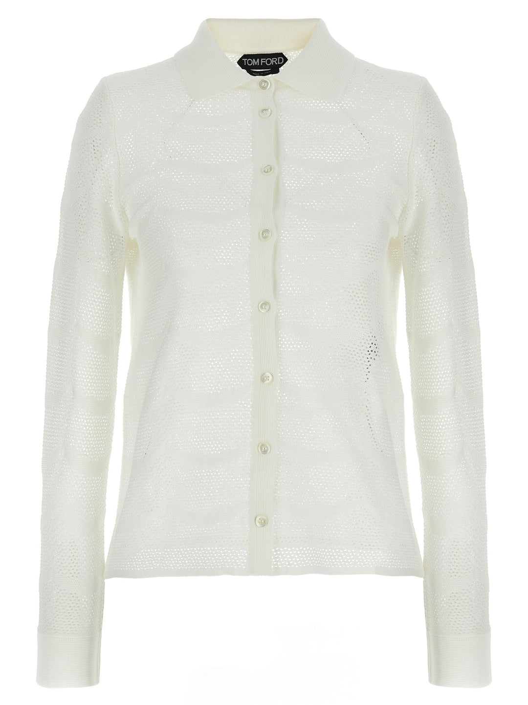 Tom Ford White Cotton Cardigan