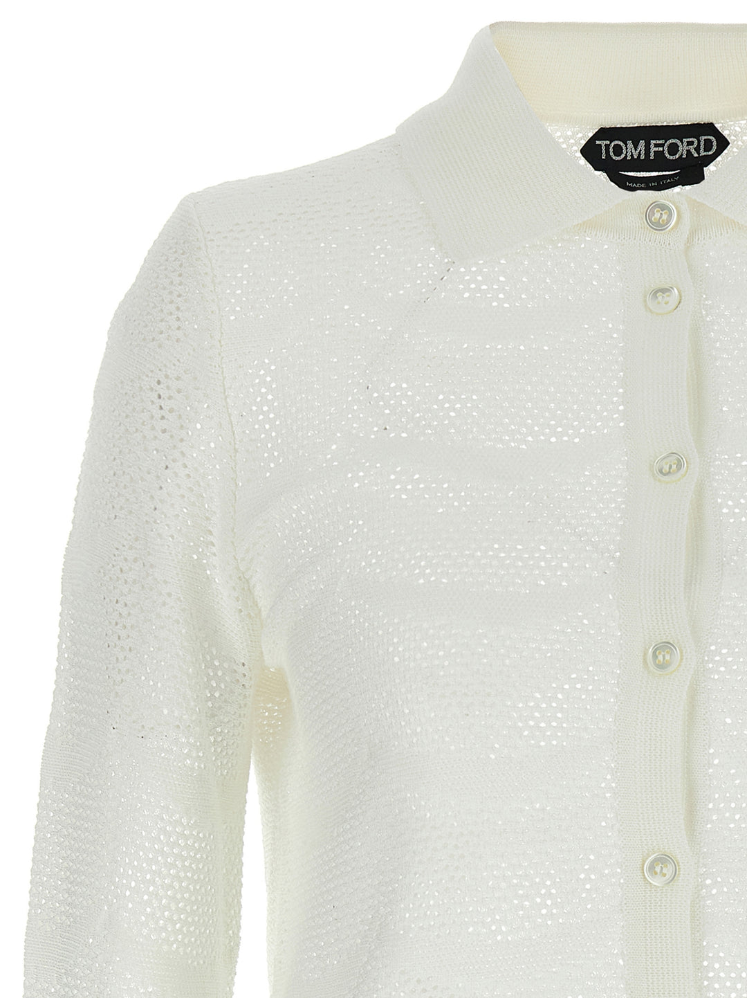 Tom Ford White Cotton Cardigan