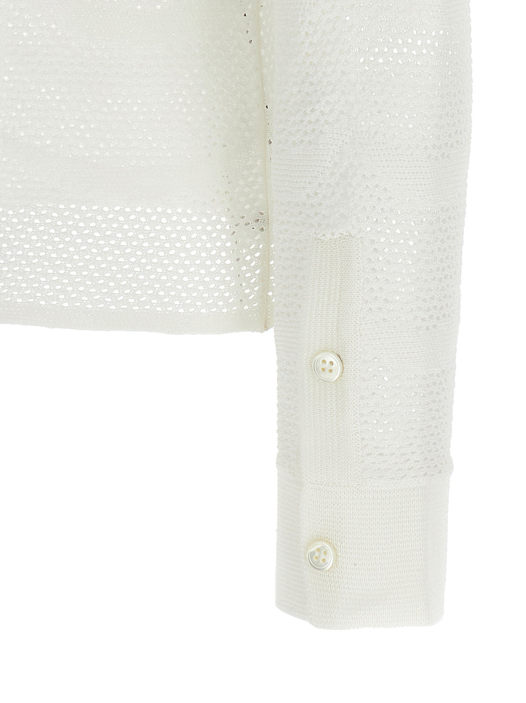 Tom Ford White Cotton Cardigan