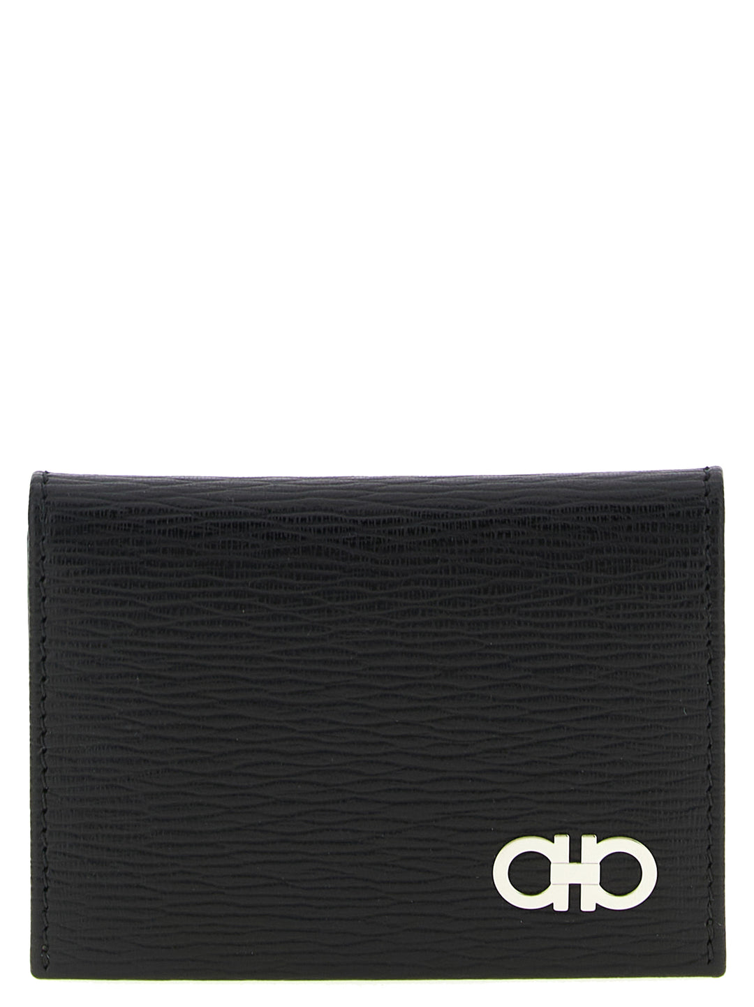 Ferragamo Black Calfskin Cardholder