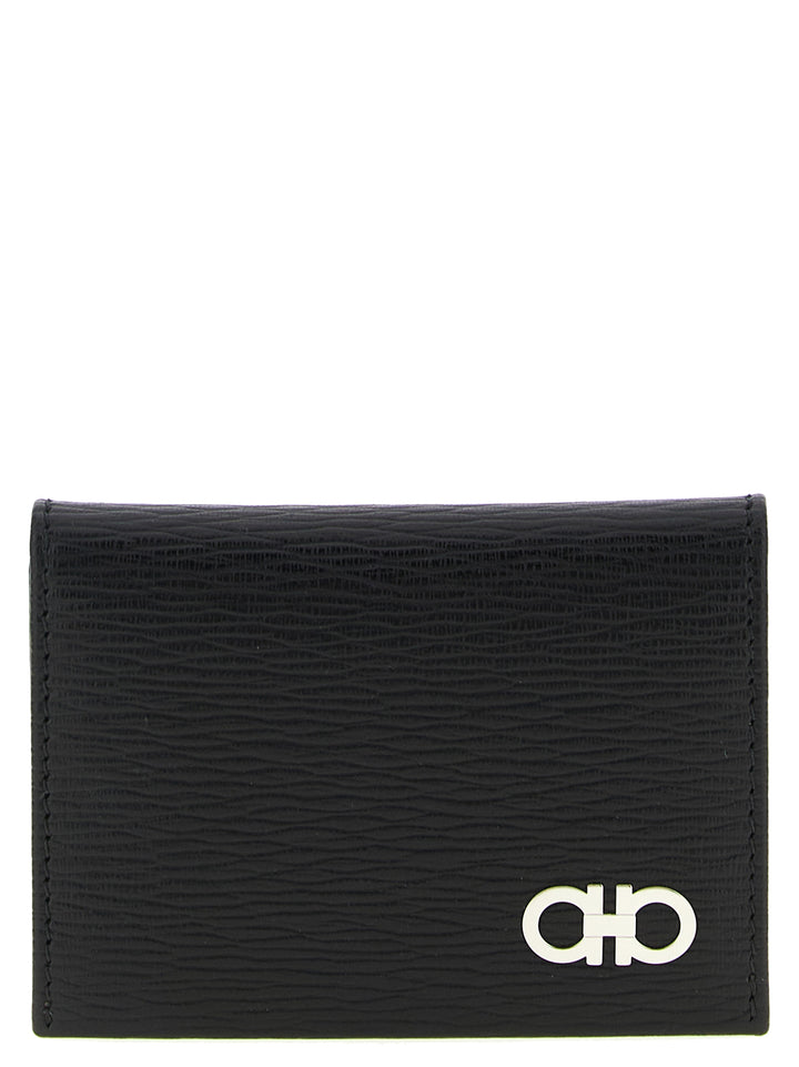 Ferragamo Black Calfskin Cardholder