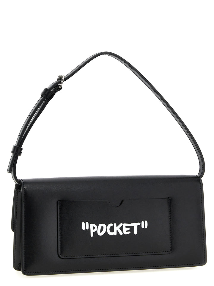 Off-White Bicolor Calfskin Shoulder Bag