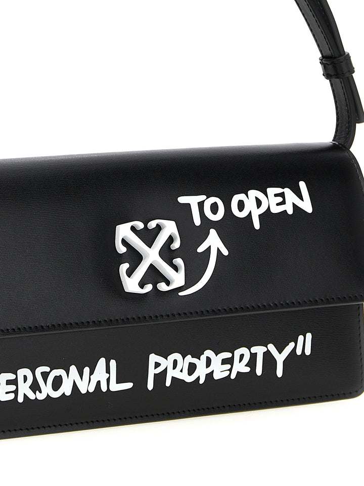 Off-White Bicolor Calfskin Shoulder Bag