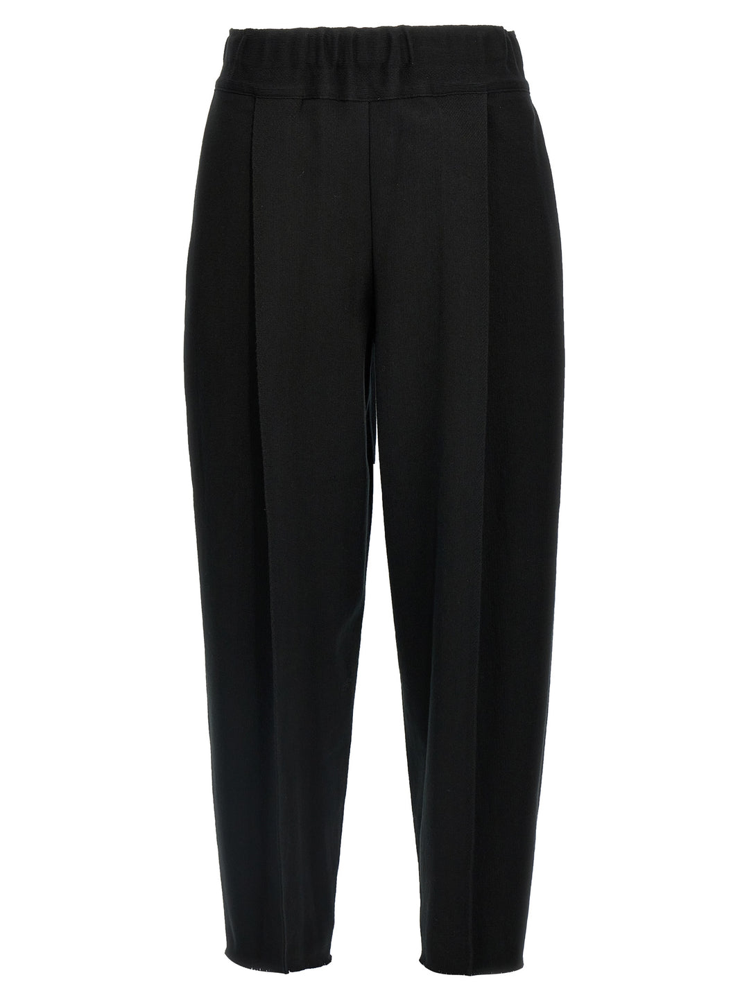 Issey Miyake Black Cotton Casual Pants